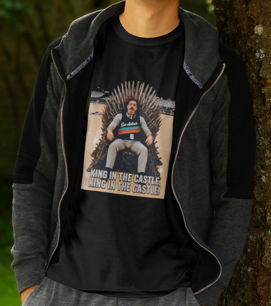 San Antonio Spurs King In The Castle Iron Throne T-Shirt