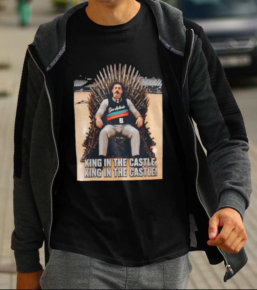 San Antonio Spurs King In The Castle Iron Throne T-Shirt