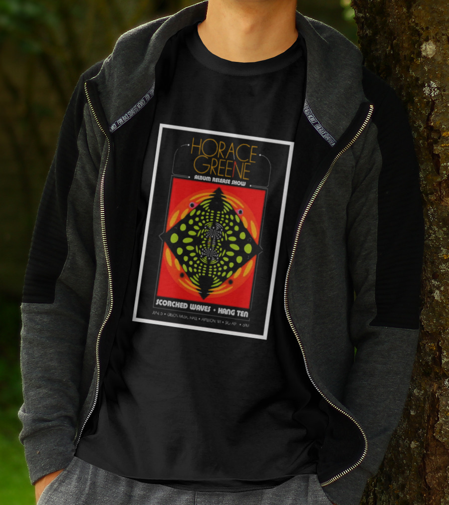 Horace Greene Album Release Show Scorched Waves Hang Ten June 6 Gibson Music Hall Appleton WI Symmetrical T-Shirt