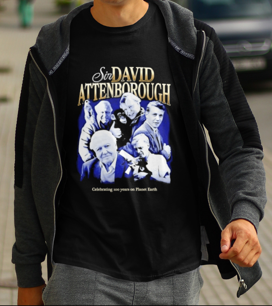 Sir David Attenborough Centennial Celebration On Planet Earth T-Shirt
