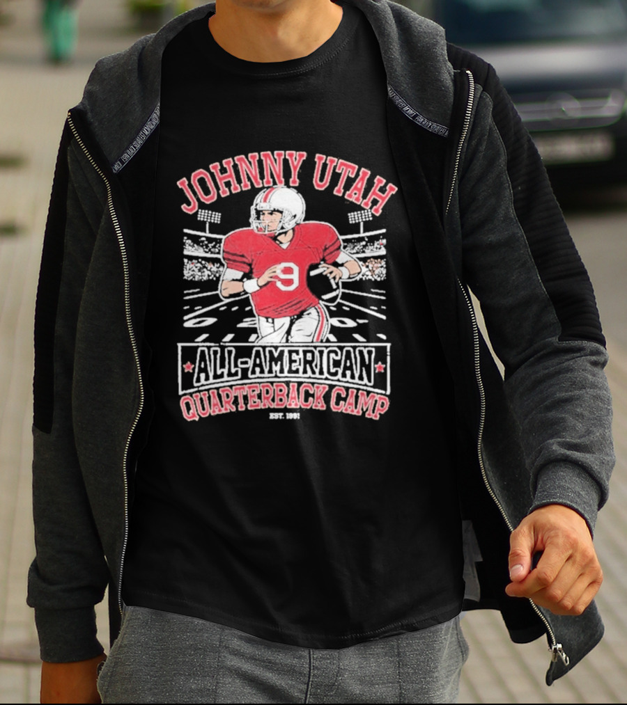 Johnny Utah All American Quarterback Camp Vintage Football Player Established 1991 T-Shirt