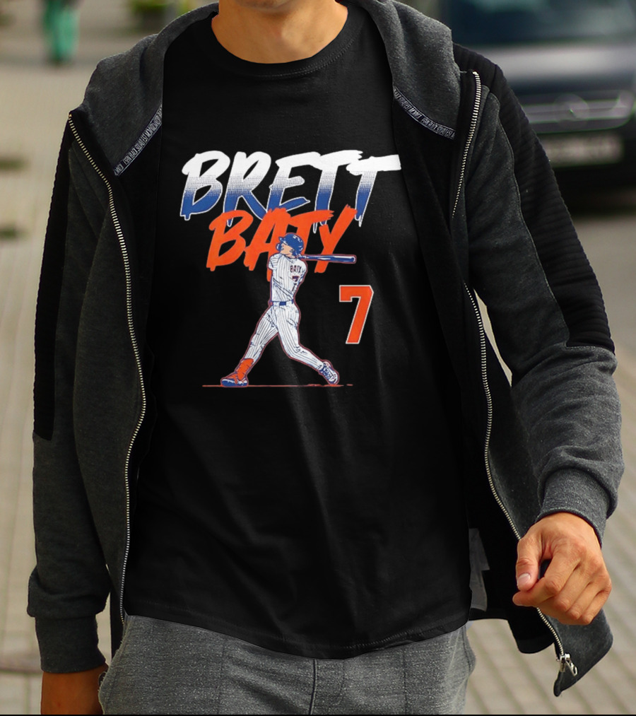 Brett Baty MLB Swing Number 7 T-Shirt
