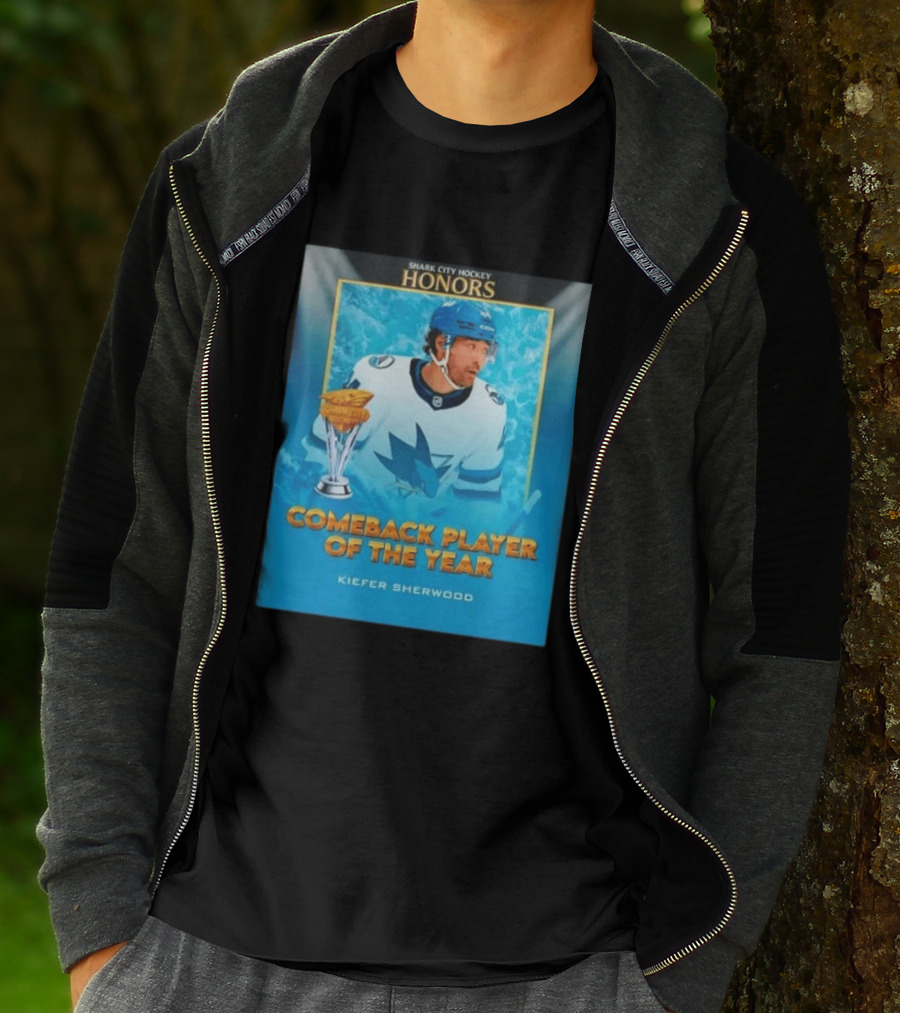San Jose Sharks Shark City Hockey Honors Kiefer Sherwood Comeback Player Of The Year T-Shirt
