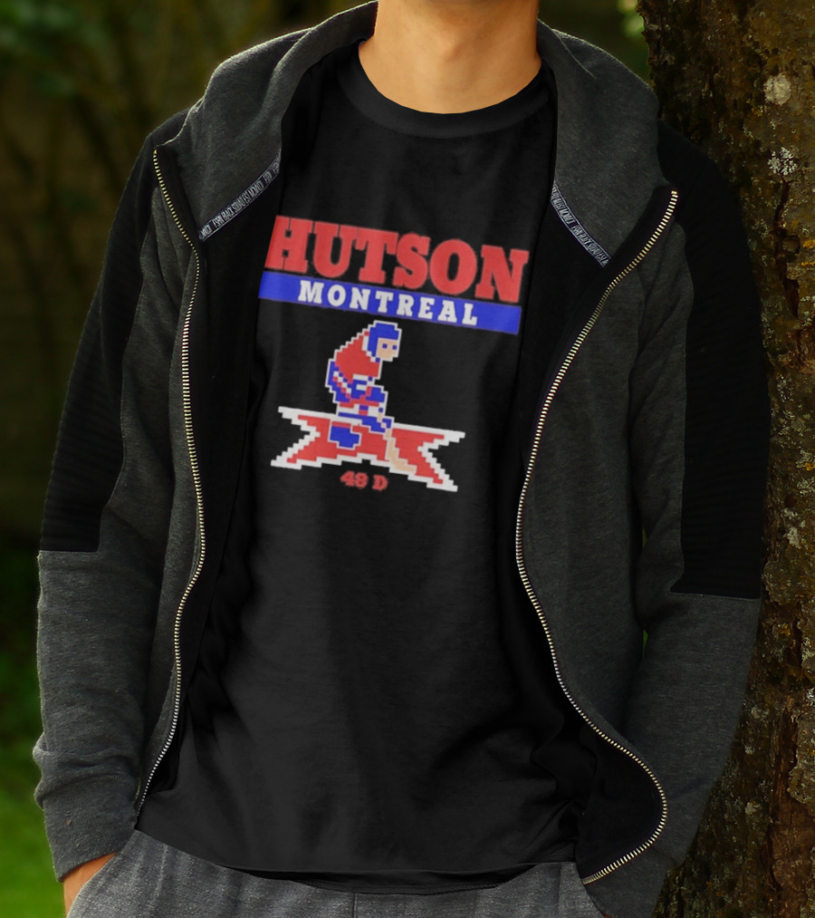 Lane Hutson Montreal 48 D Hockey Pixel T-Shirt