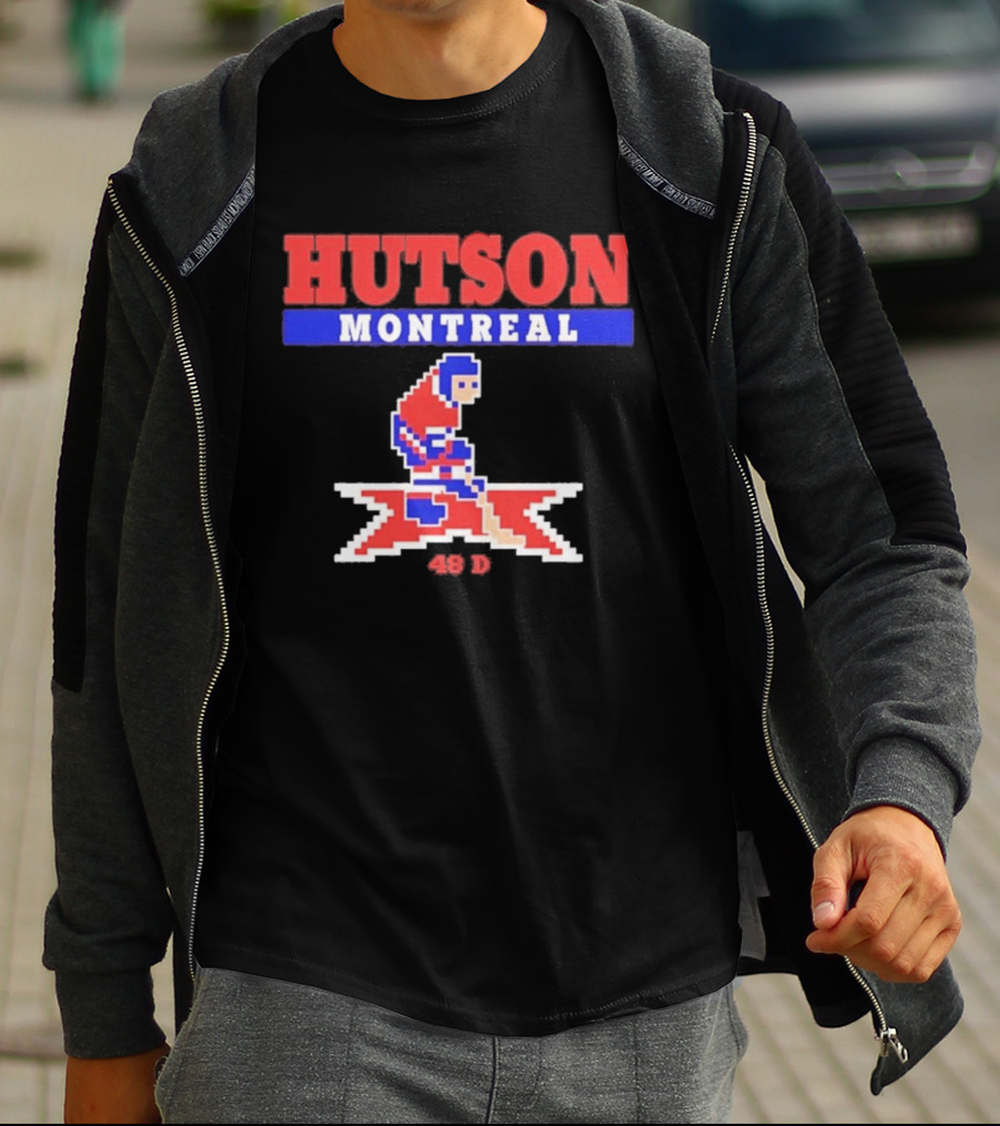 Lane Hutson Montreal 48 D Hockey Pixel T-Shirt