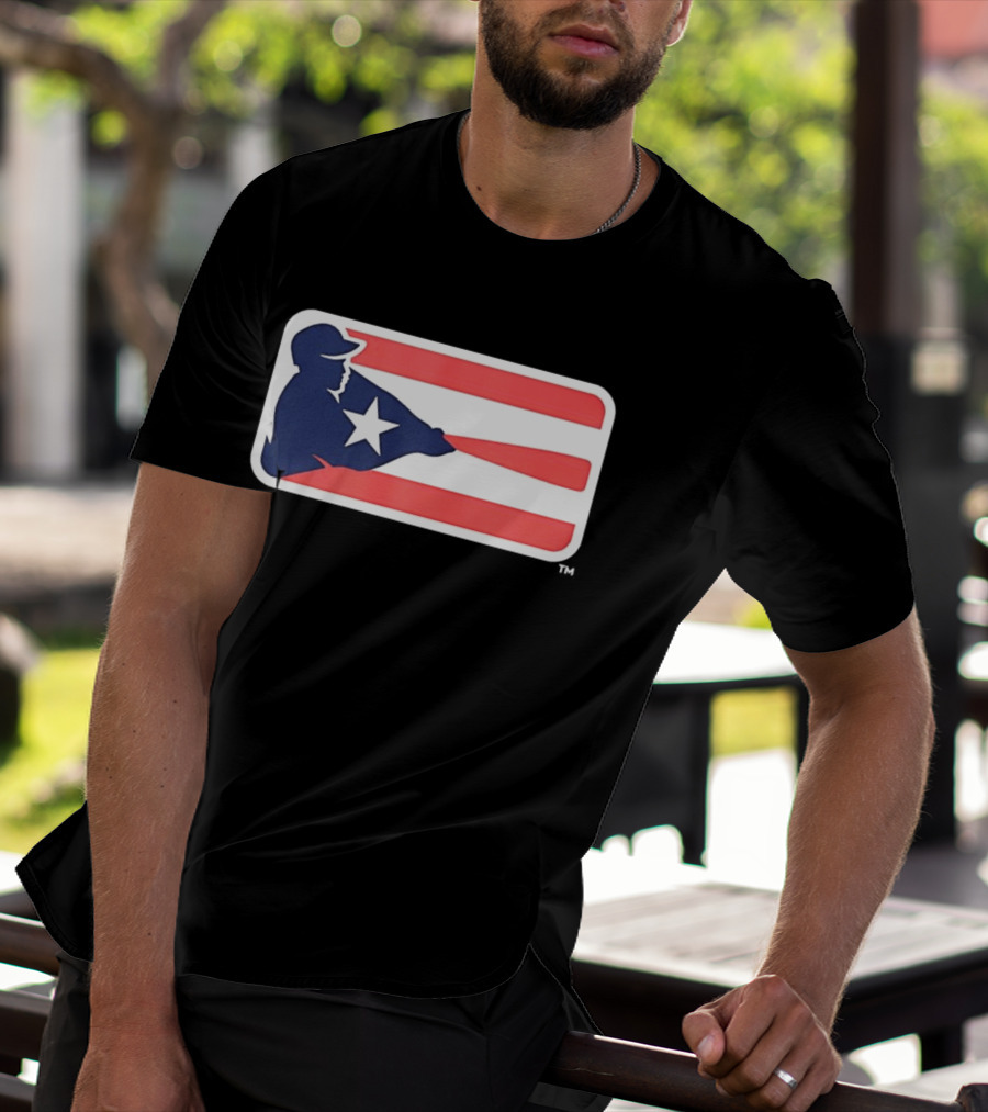 Liga De Béisbol Profesional Roberto Clemente MLB Puerto Rico Flag Baseball Player Star T-Shirt
