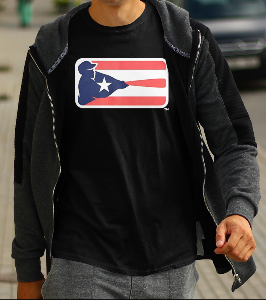 Liga De Béisbol Profesional Roberto Clemente MLB Puerto Rico Flag Baseball Player Star T-Shirt