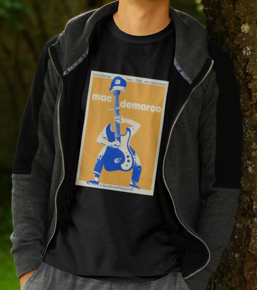 Live In Chicago Mac DeMarco May 7 2026 At The Salt Shed Fairgrounds With Mock Media T-Shirt