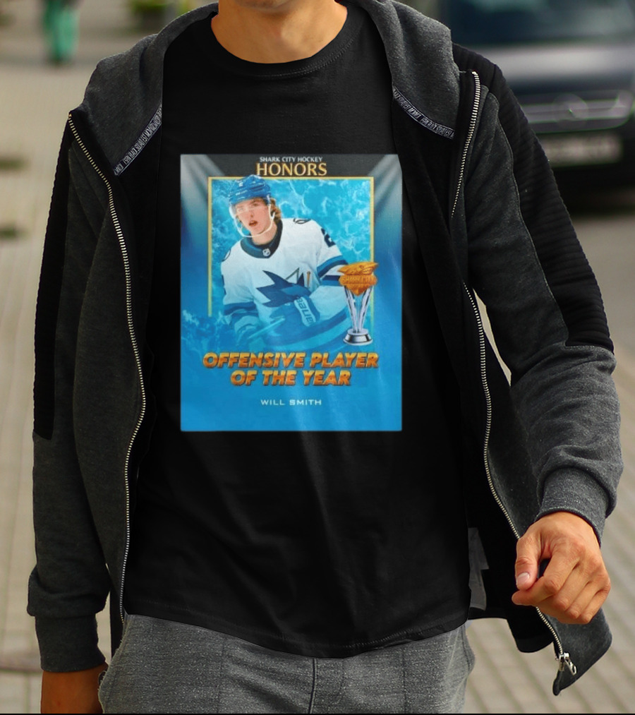 Shark City Hockey Honors Offensive Player Of The Year Will Smith San Jose Sharks T-Shirt
