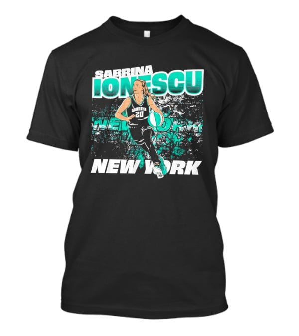 Sabrina Ionescu New York Liberty Street Ball WNBA T-Shirt