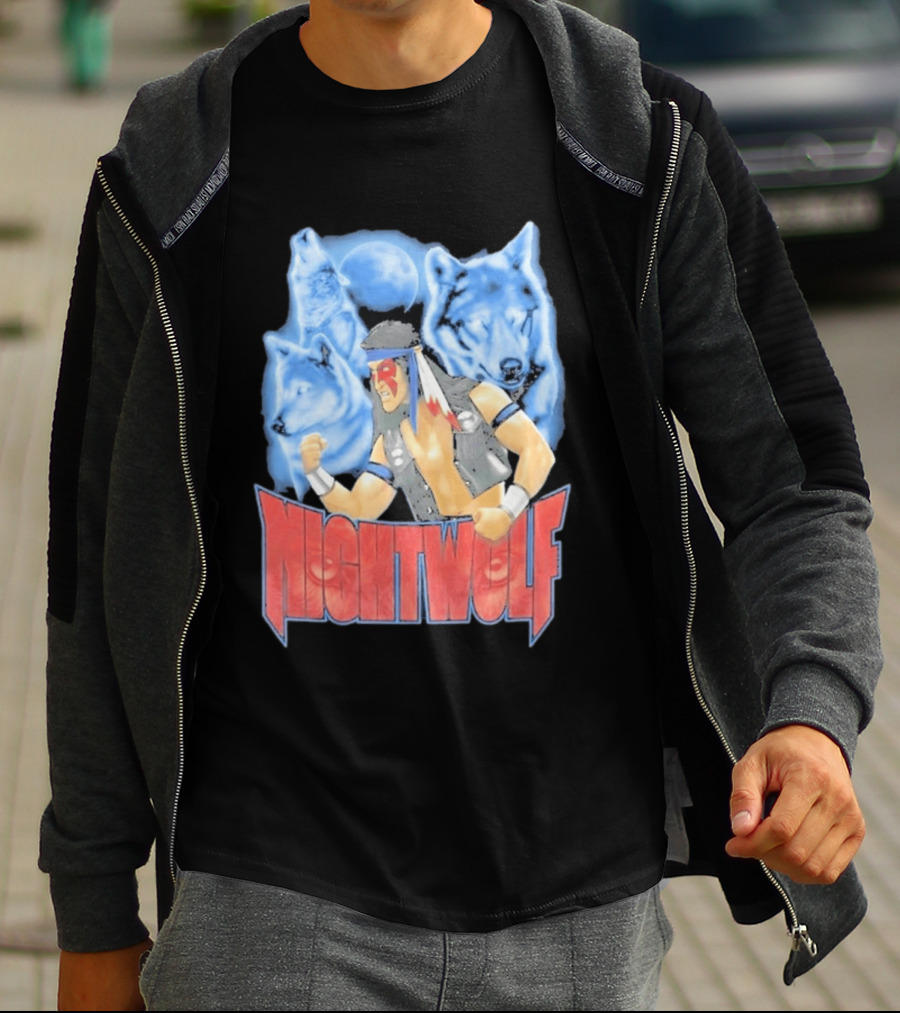 Nightwolf Mortal Kombat Klassic Ultimate MK3 Wolves Moonfighter T-Shirt
