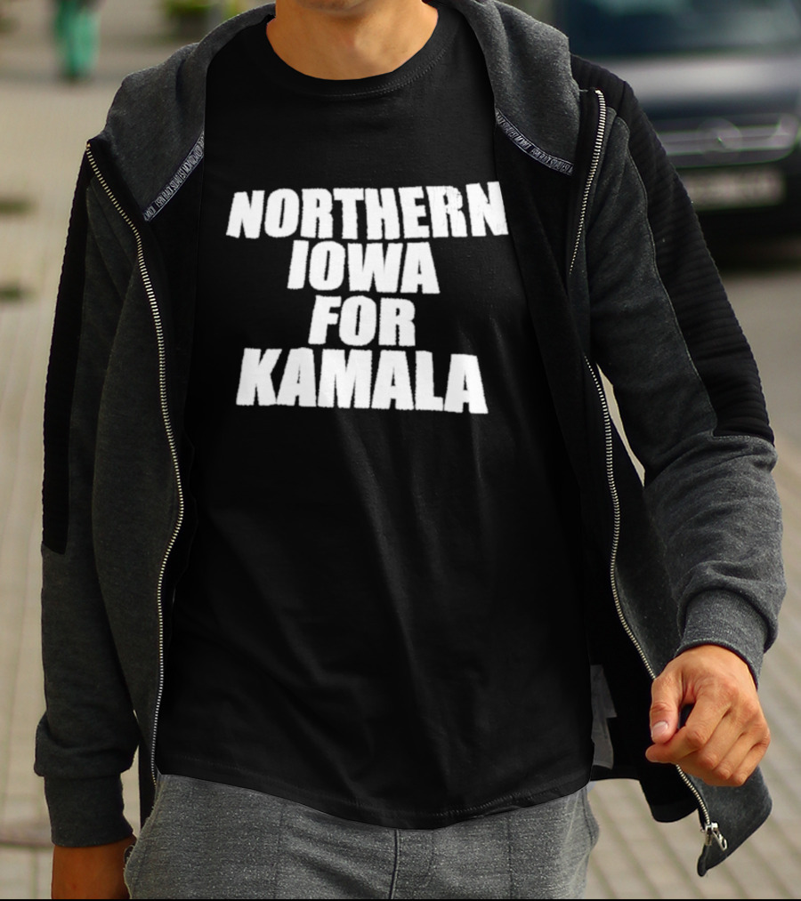 Northern Iowa For Kamala Panthers Supporters T-Shirt