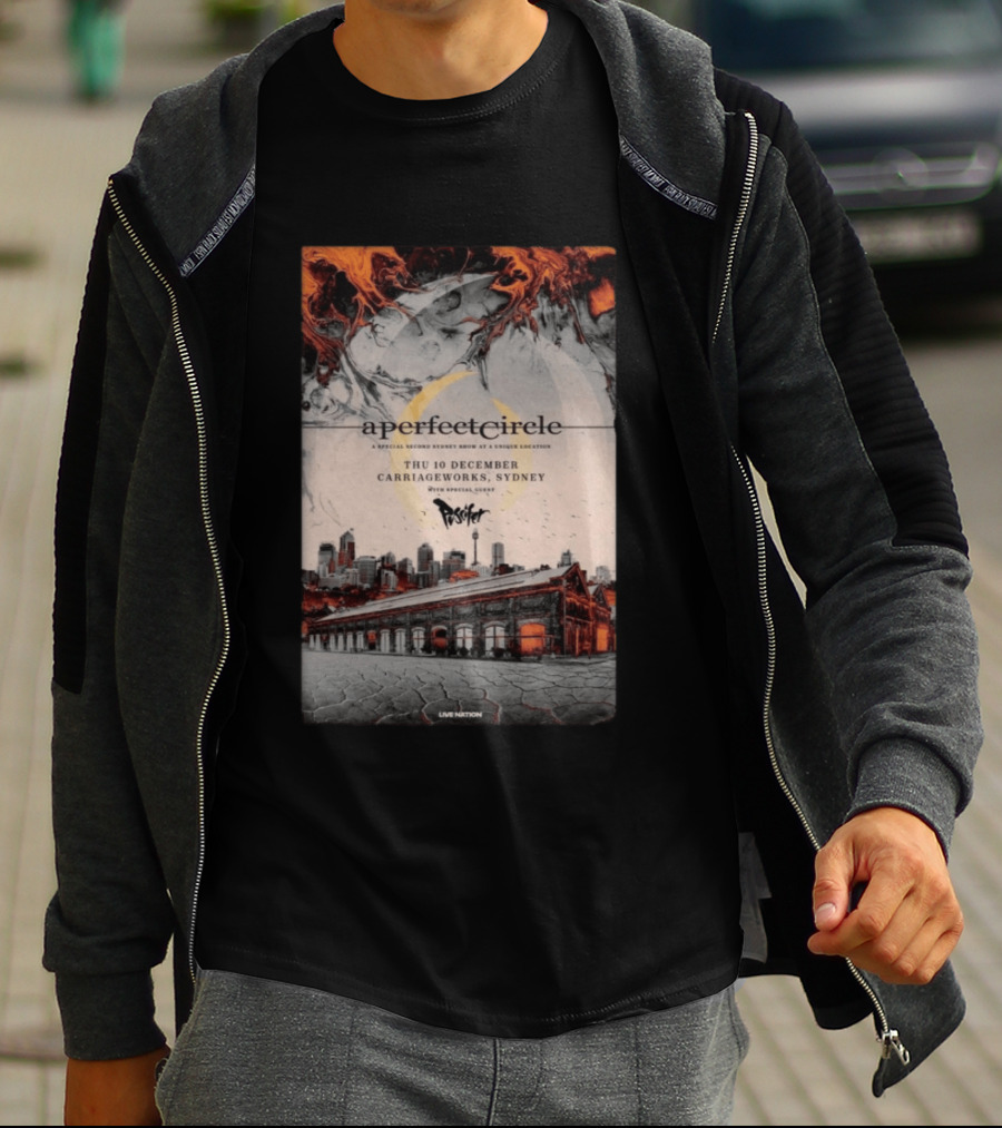 A Perfect Circle Thu 10 December Carriageworks Sydney Special Sunset Show With Puscifer T-Shirt