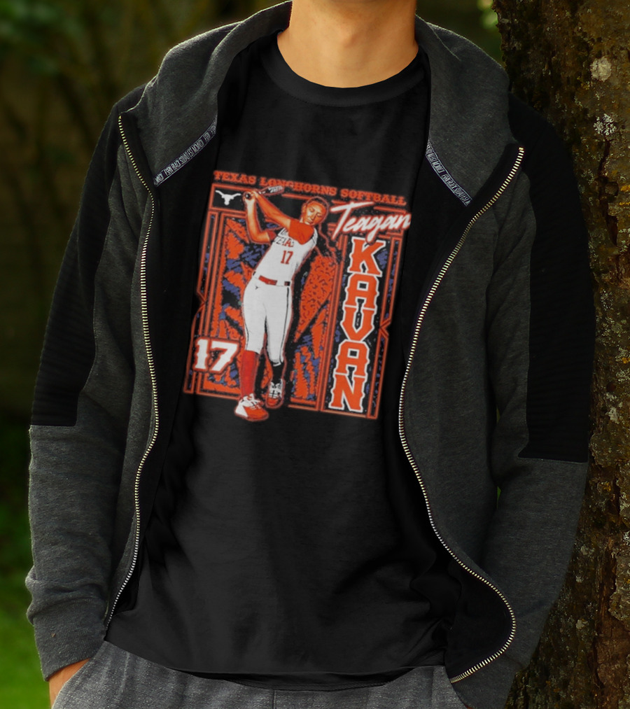 Teagan Kavan 17 Texas Longhorns Softball Team Player T-Shirt