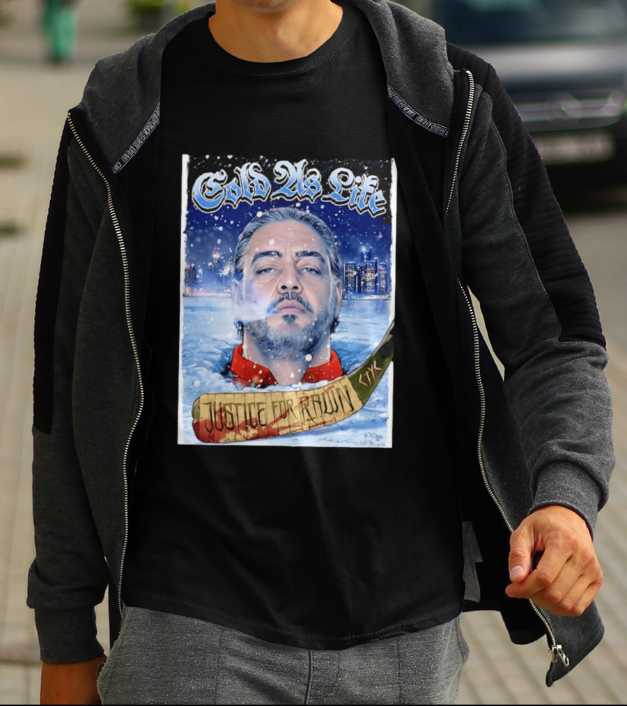 Justice For Pawn Cold As Life Cityscape Hockey Stick T-Shirt