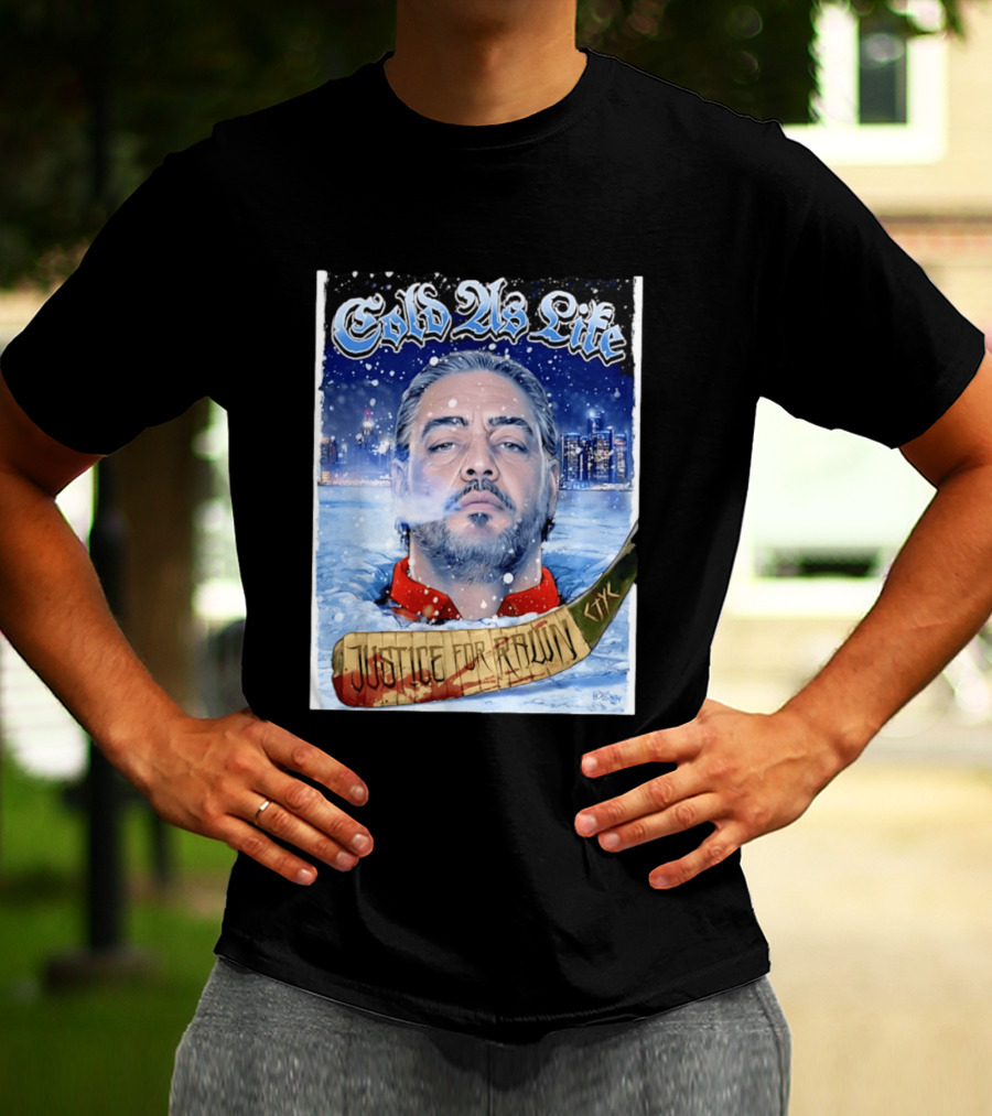 Justice For Pawn Cold As Life Cityscape Hockey Stick T-Shirt