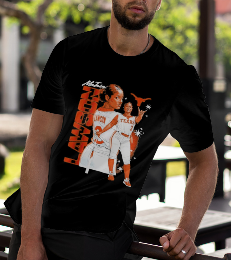 Mataia Lawson Texas Longhorns Softball Player Number 3 T-Shirt