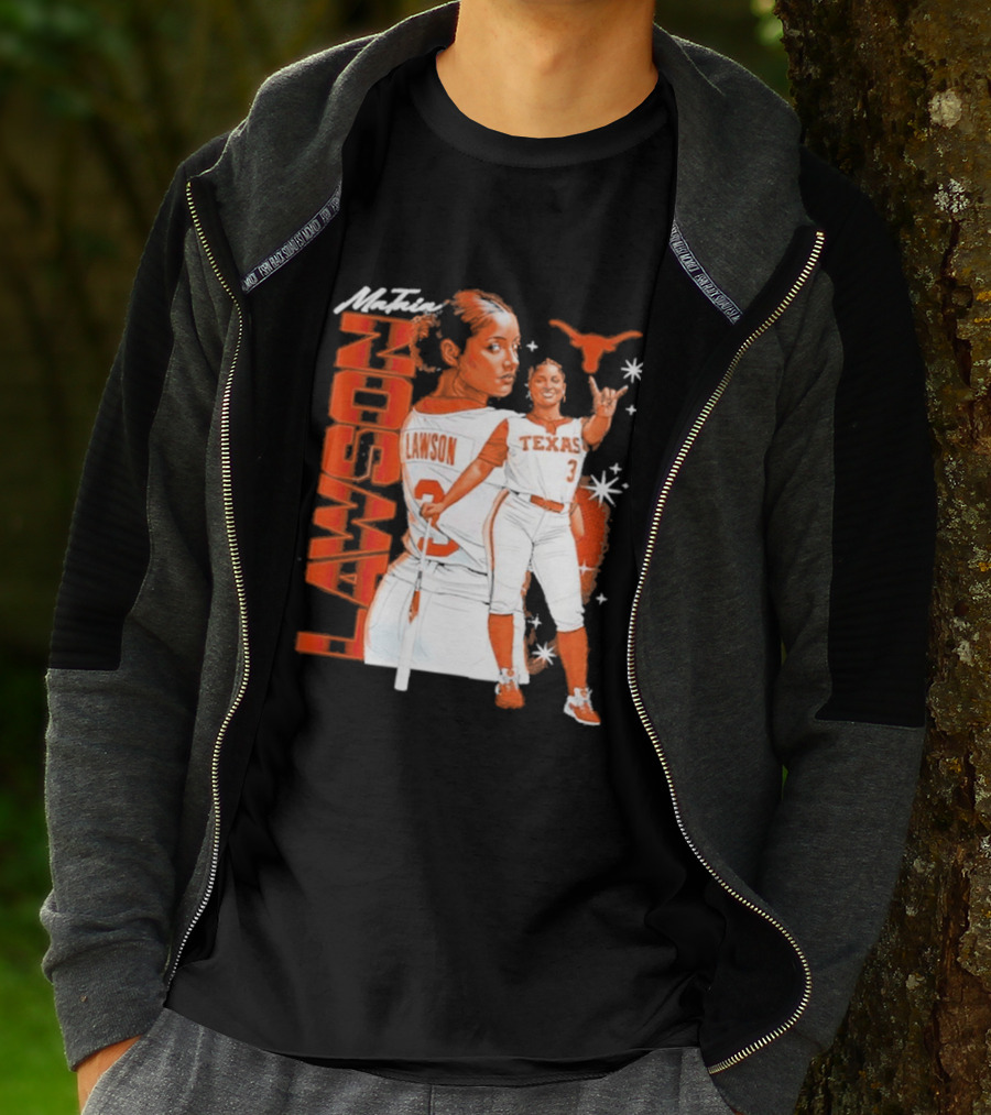Mataia Lawson Texas Longhorns Softball Player Number 3 T-Shirt