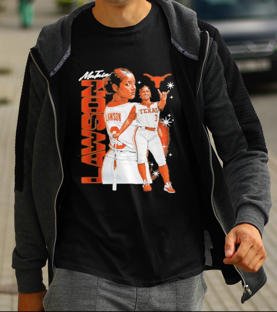 Mataia Lawson Texas Longhorns Softball Player Number 3 T-Shirt