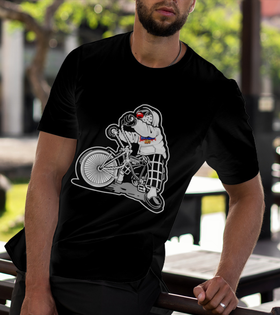 Foos Gone Wild Lowrider Bike Masked T-Shirt