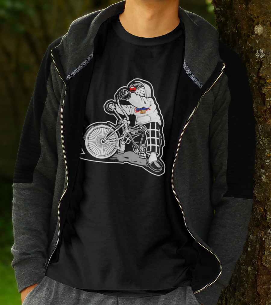 Foos Gone Wild Lowrider Bike Masked T-Shirt