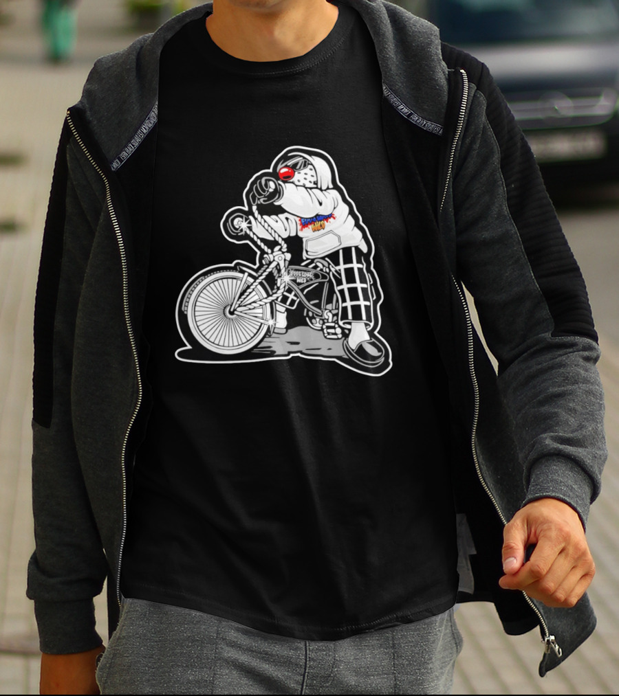 Foos Gone Wild Lowrider Bike Masked T-Shirt