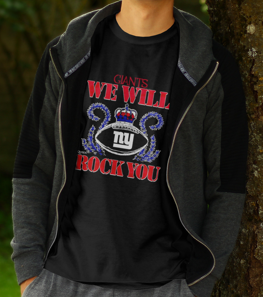 Giants We Will Rock You Queen Football NY T-Shirt