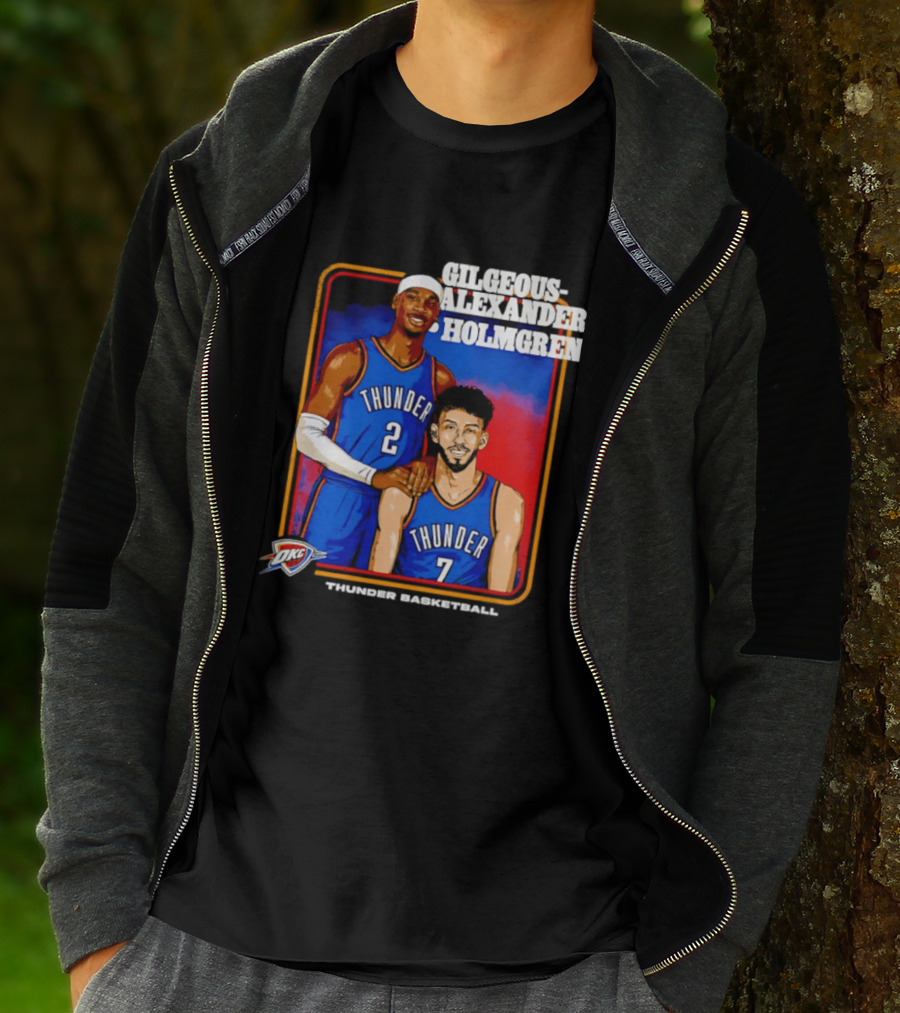 Gilgeous Alexander Holmgren Thunder Basketball Oklahoma City NBA T-Shirt