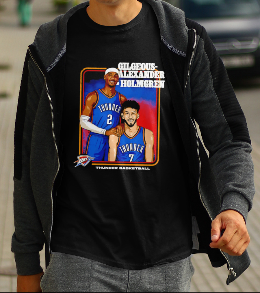 Gilgeous Alexander Holmgren Thunder Basketball Oklahoma City NBA T-Shirt