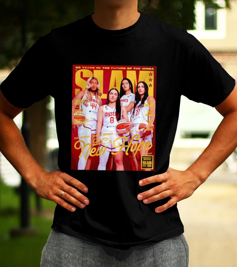 SLAM Gold Edition 30 Years WNBA Future D.C.'s New Hope Mystics T-Shirt