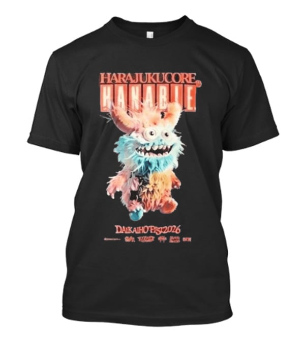 Harajukucore Hanabie Daikaiho Fest 2026 Anime Monster Tokyo Japan T-Shirt