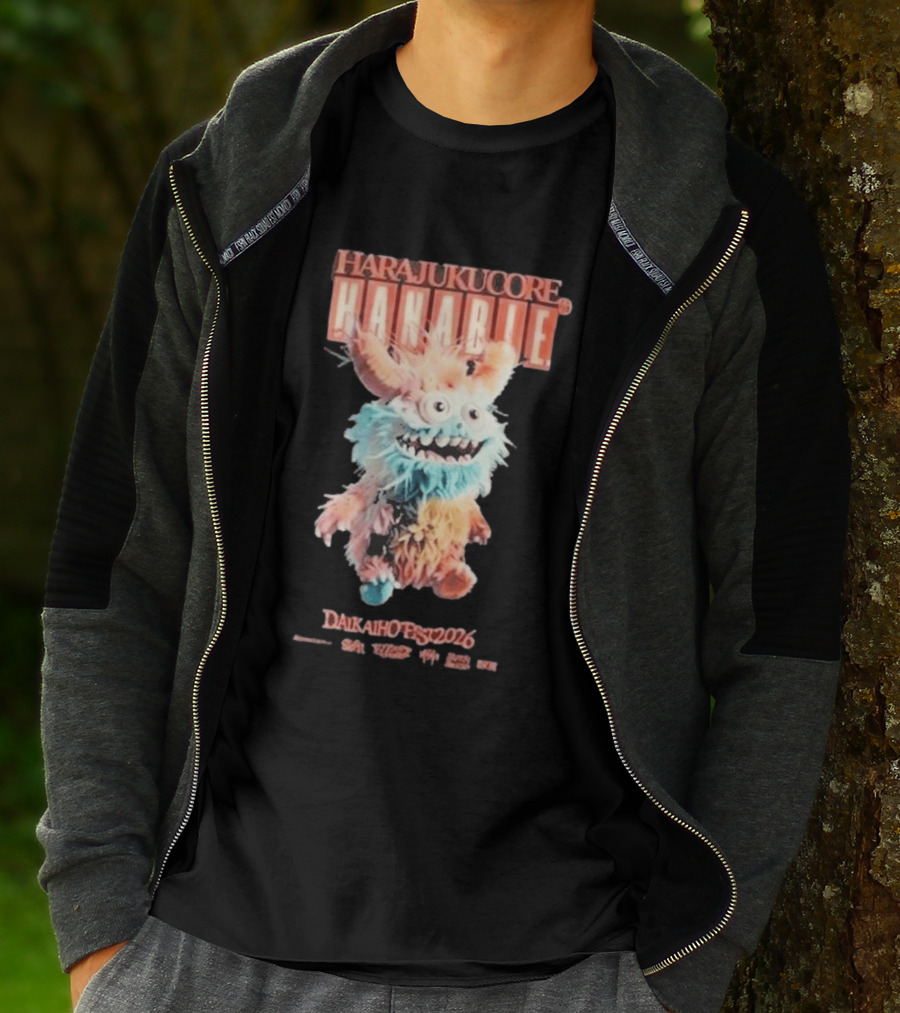 Harajukucore Hanabie Daikaiho Fest 2026 Anime Monster Tokyo Japan T-Shirt