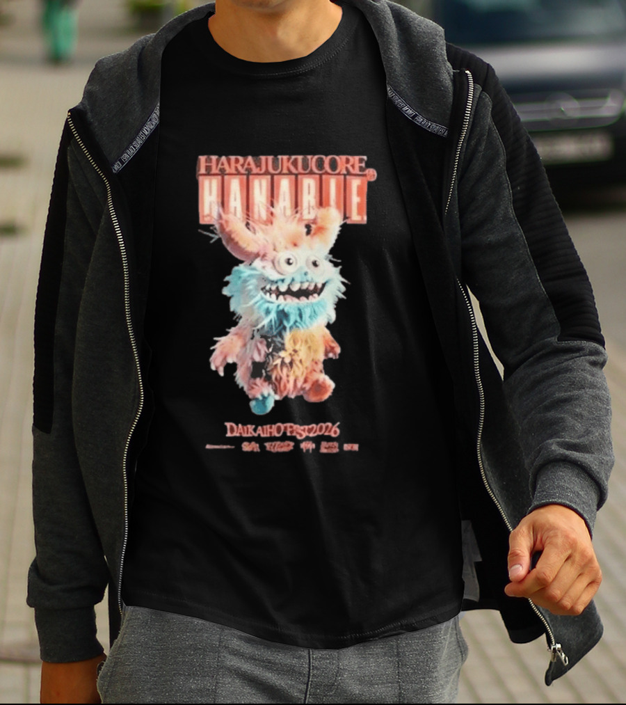 Harajukucore Hanabie Daikaiho Fest 2026 Anime Monster Tokyo Japan T-Shirt