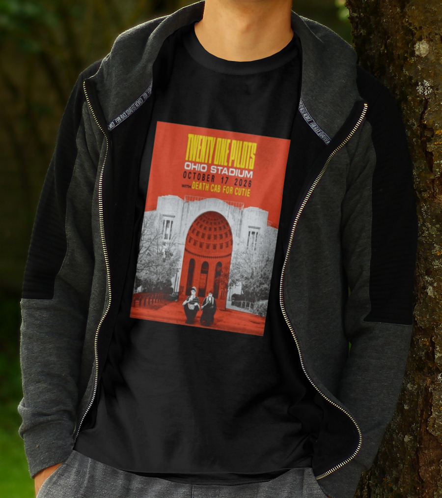 Twenty One Pilots Ohio Stadium October 17 2026 With Death Cab For Cutie T-Shirt
