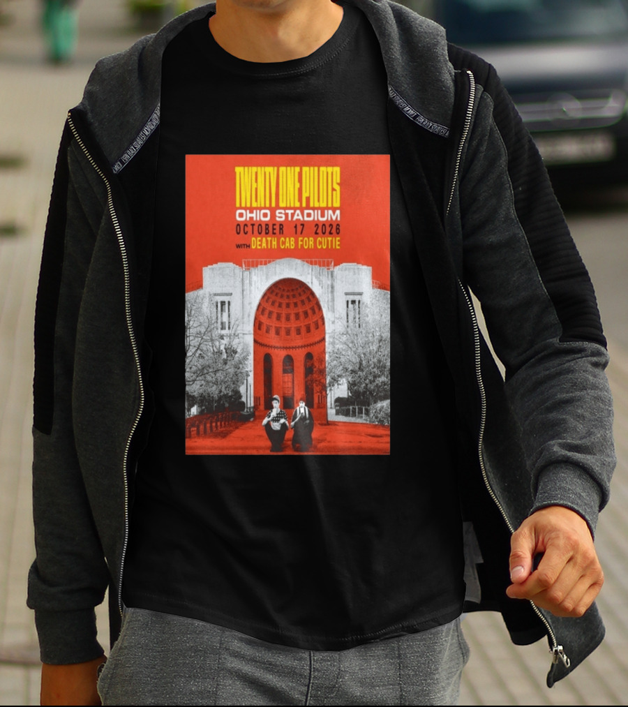 Twenty One Pilots Ohio Stadium October 17 2026 With Death Cab For Cutie T-Shirt