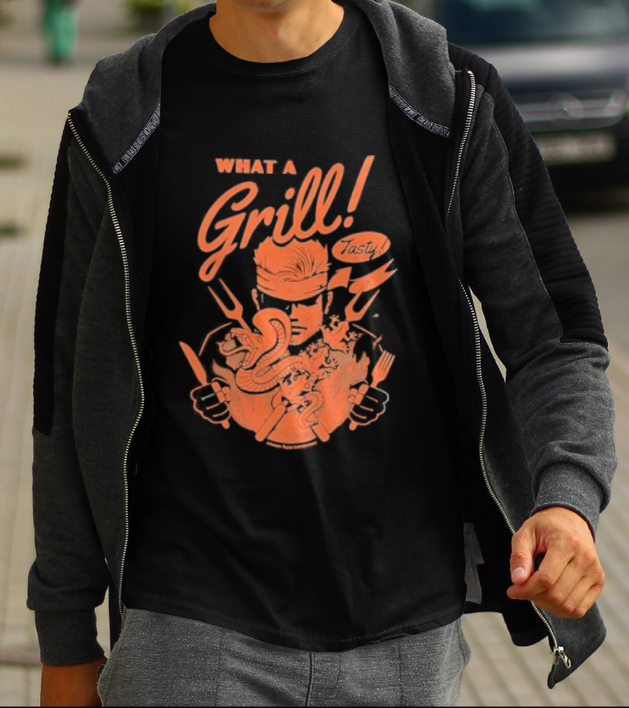 What A Grill 1964 Fangamer Metal Solid Video Game T-Shirt