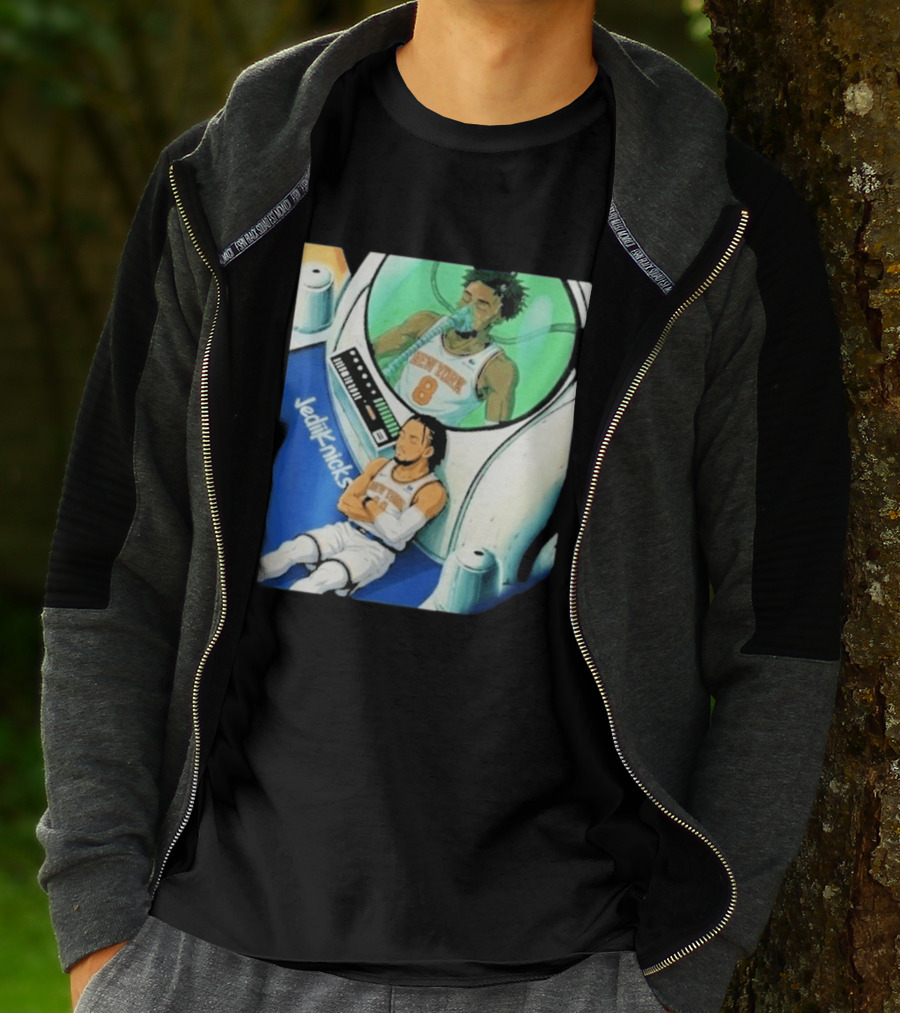 Jalen Brunson OG Anunoby New York Knicks 2026 Jedi+Knicks T-Shirt