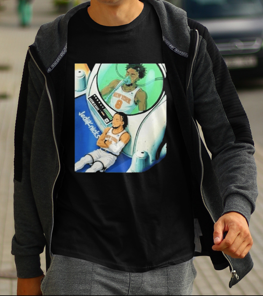 Jalen Brunson OG Anunoby New York Knicks 2026 Jedi+Knicks T-Shirt