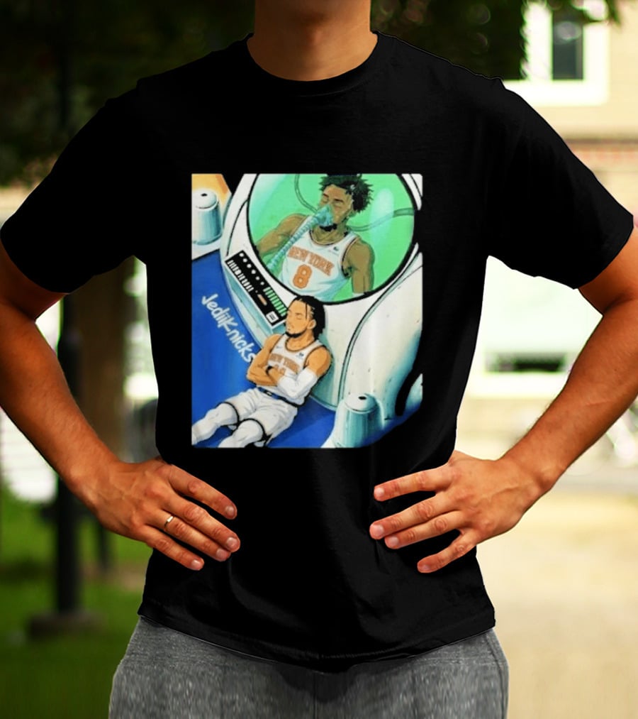 Jalen Brunson OG Anunoby New York Knicks 2026 Jedi+Knicks T-Shirt