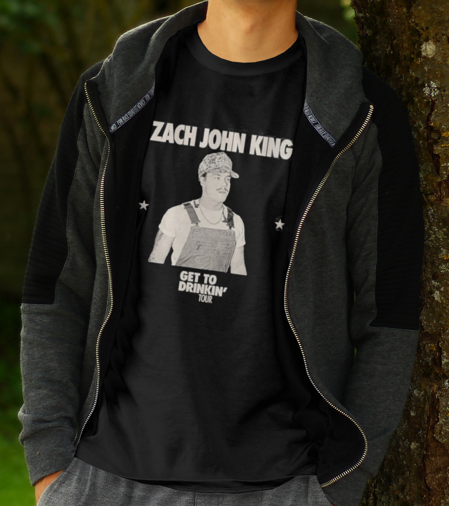 Zach John King 2026 North America Tour Get To Drinkin' Schedule T-Shirt
