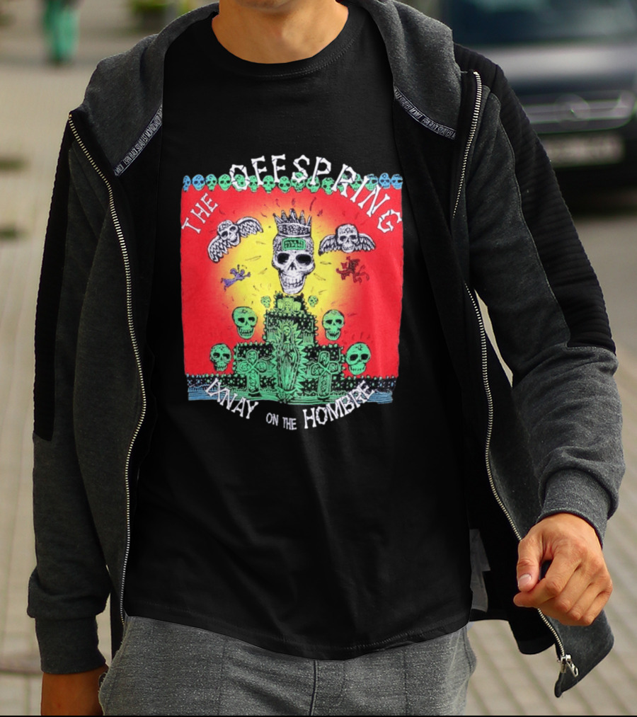 The Offspring Ixnay On The Hombre Skeleton Skulls Crown T-Shirt