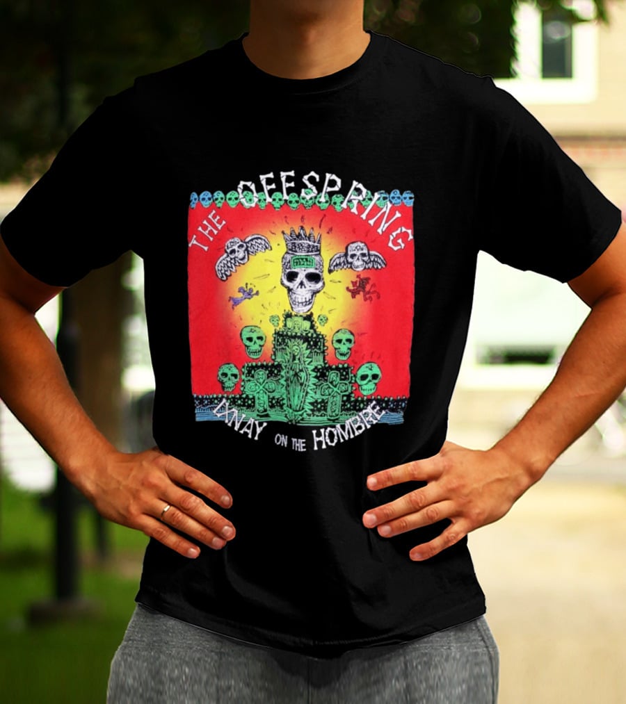 The Offspring Ixnay On The Hombre Skeleton Skulls Crown T-Shirt