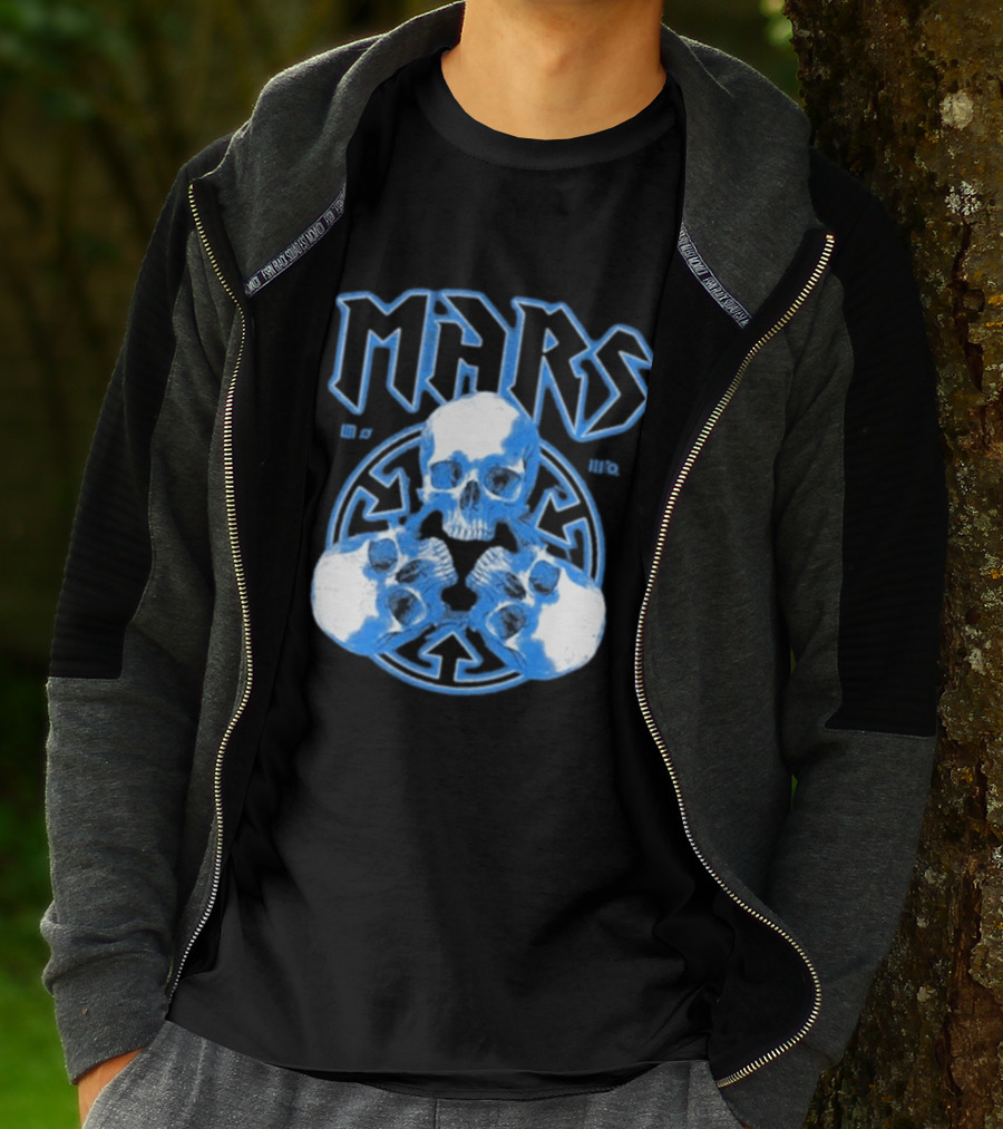 Thirty Seconds To Mars Blue Skulls European Tour 2027 T-Shirt