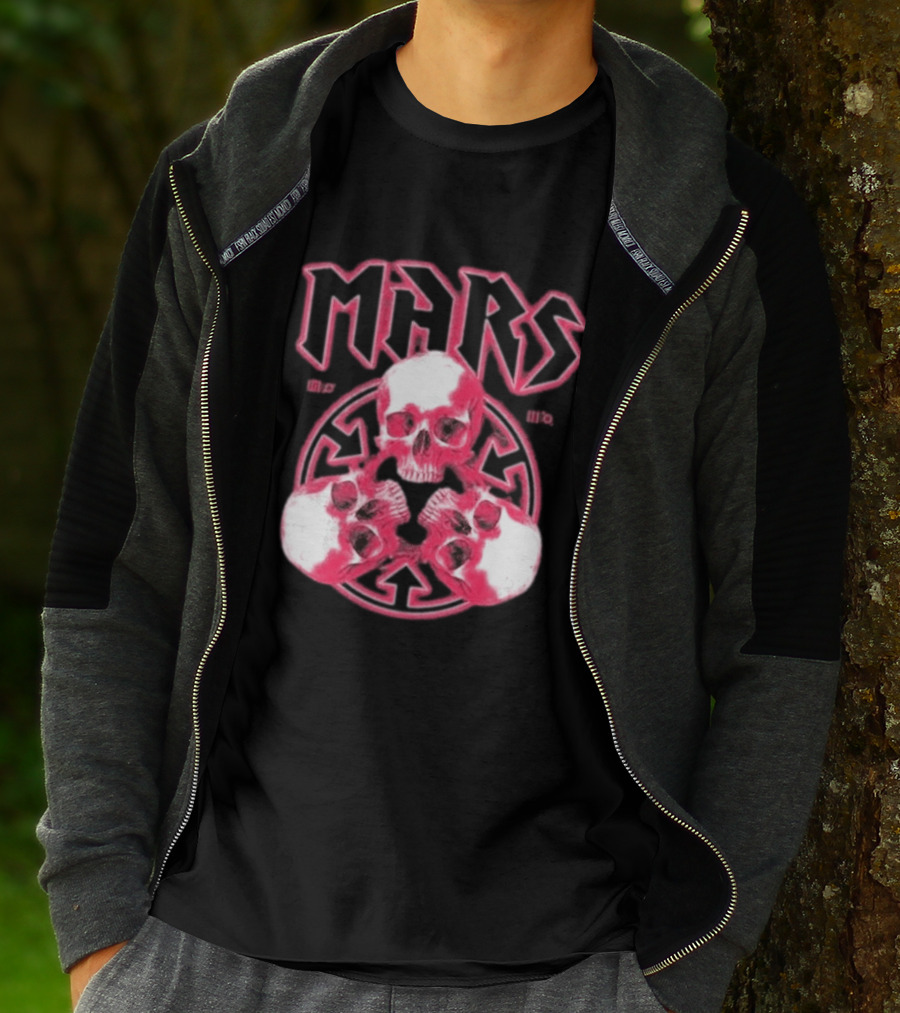 Thirty Seconds To Mars 2027 European Tour Red Skulls MARS T-Shirt