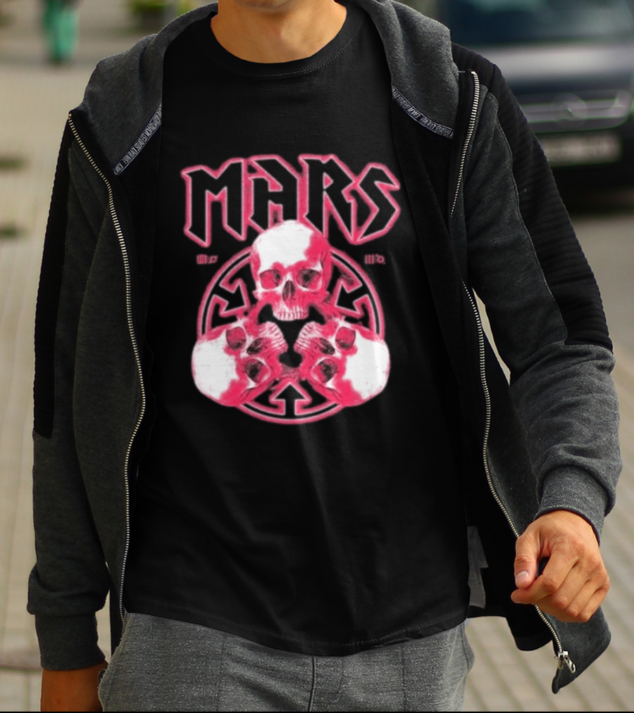 Thirty Seconds To Mars 2027 European Tour Red Skulls MARS T-Shirt