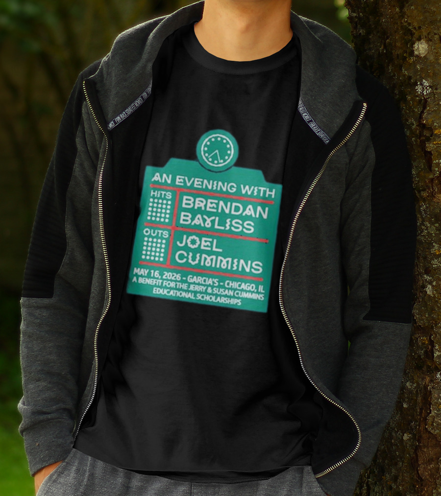 An Evening With Brendan Bayliss And Joel Cummins Garcia's Chicago May 16 2026 Benefit Event T-Shirt