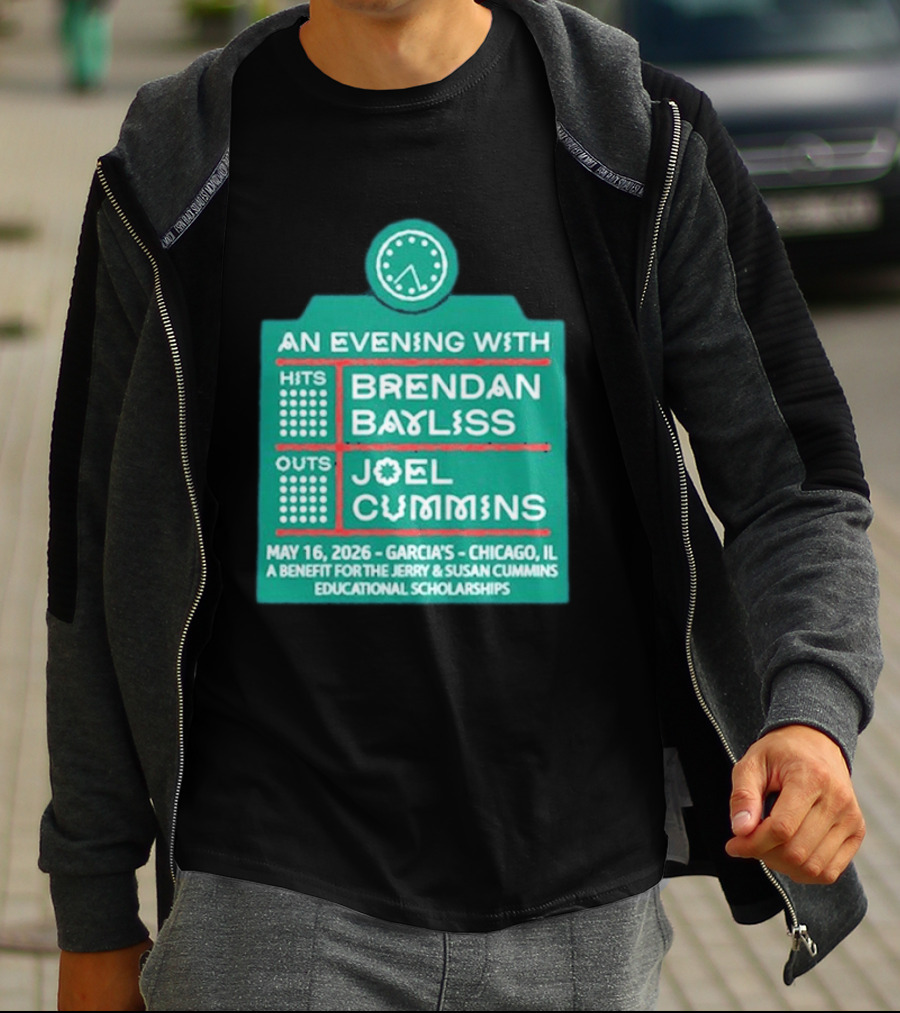 An Evening With Brendan Bayliss And Joel Cummins Garcia's Chicago May 16 2026 Benefit Event T-Shirt