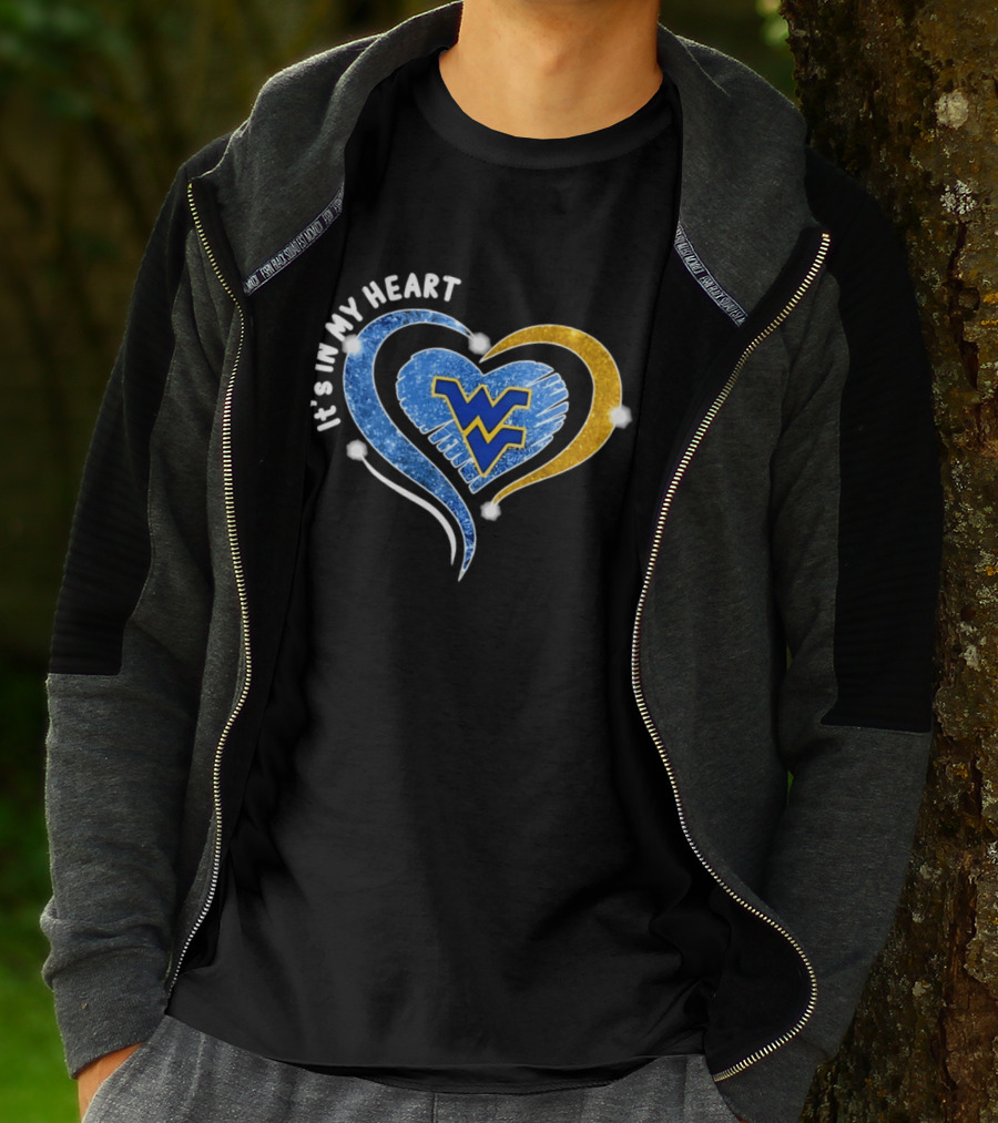 West Virginia Mountaineers WVU It's In My Heart Football 2026 T-Shirt