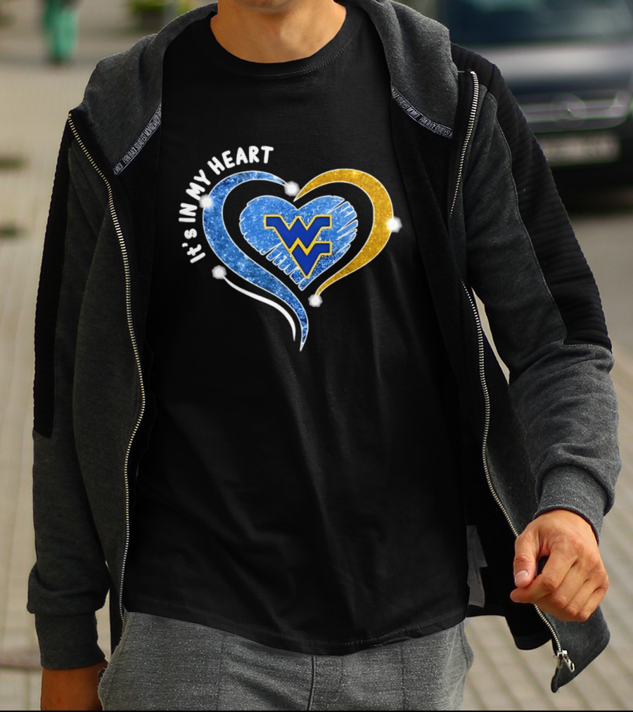 West Virginia Mountaineers WVU It's In My Heart Football 2026 T-Shirt