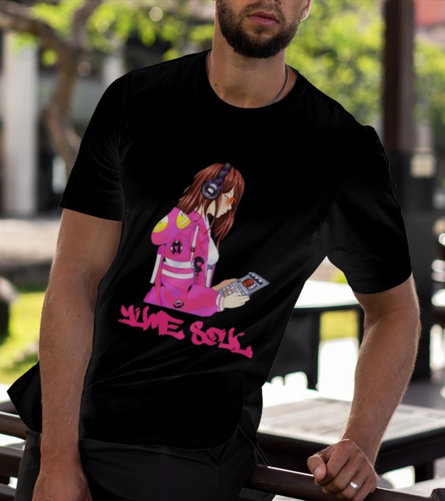Yume Soul Anime Girl With Headphones And Game Controller T-Shirt